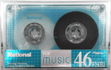 Compact Cassette National FS 46 "RT-46FS(B)" Type I Normal 1987 Japan