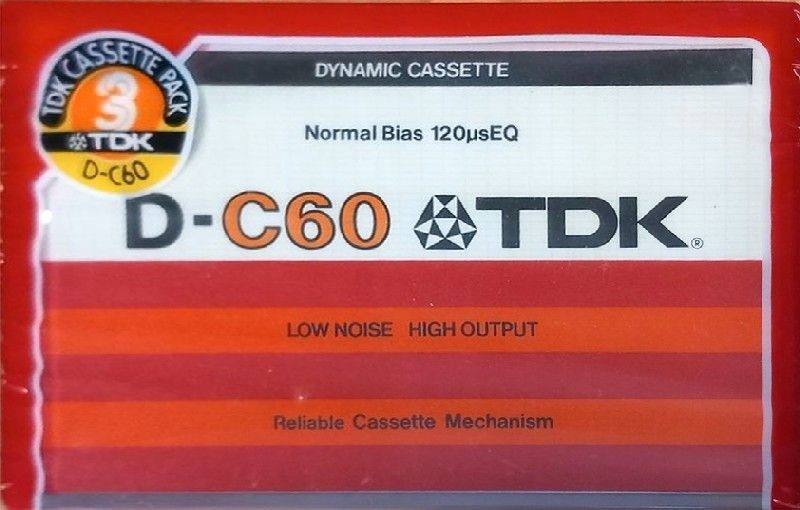 3 pack TDK D 60 Type I Normal 1979 Japan
