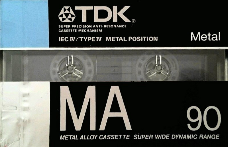 Compact Cassette TDK MA 90 Type IV Metal 1988 Australia, Europe