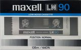 Compact Cassette Maxell LN 90 Type I Normal 1983 USA