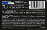 Compact Cassette TDK HX-S 60 Type II Chrome 1986 North America