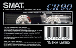 Compact Cassette Smat CR 90 Type II Chrome 1992 Europe