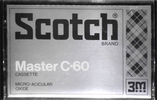 Compact Cassette Scotch Master 60 Type I Normal 1976 Japan