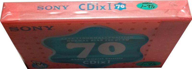 Compact Cassette Sony CDix I 70 "C-70CDX1G" Type I Normal 1999 Japan