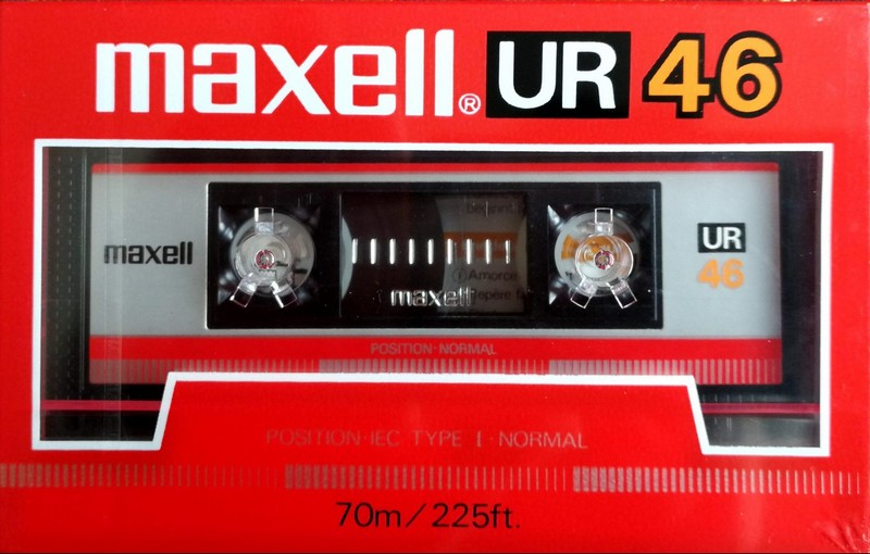 Compact Cassette Maxell UR 46 Type I Normal 1986 Europe