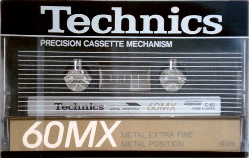 Compact Cassette Technics MX 60 "RT-60MX" Type IV Metal 1985 Europe