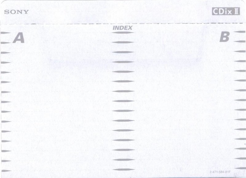 Compact Cassette Sony CDix II 60 "C-60CDX2D" Type II Chrome 1996 Japan