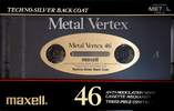 Compact Cassette Maxell Metal Vertex 46 Type IV Metal 1988 Japan