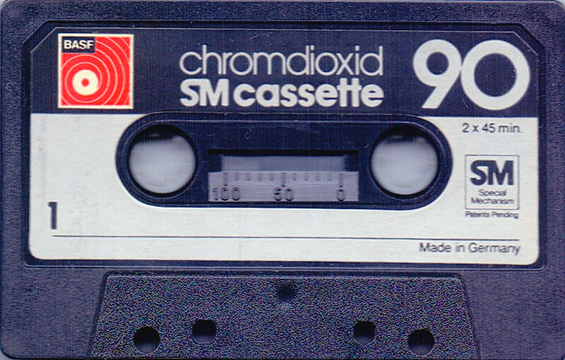Compact Cassette BASF Chromdioxid 90 Type II Chrome 1976 Europe
