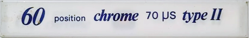 Compact Cassette Continent / Continente 60 Type II Chrome 1984 France