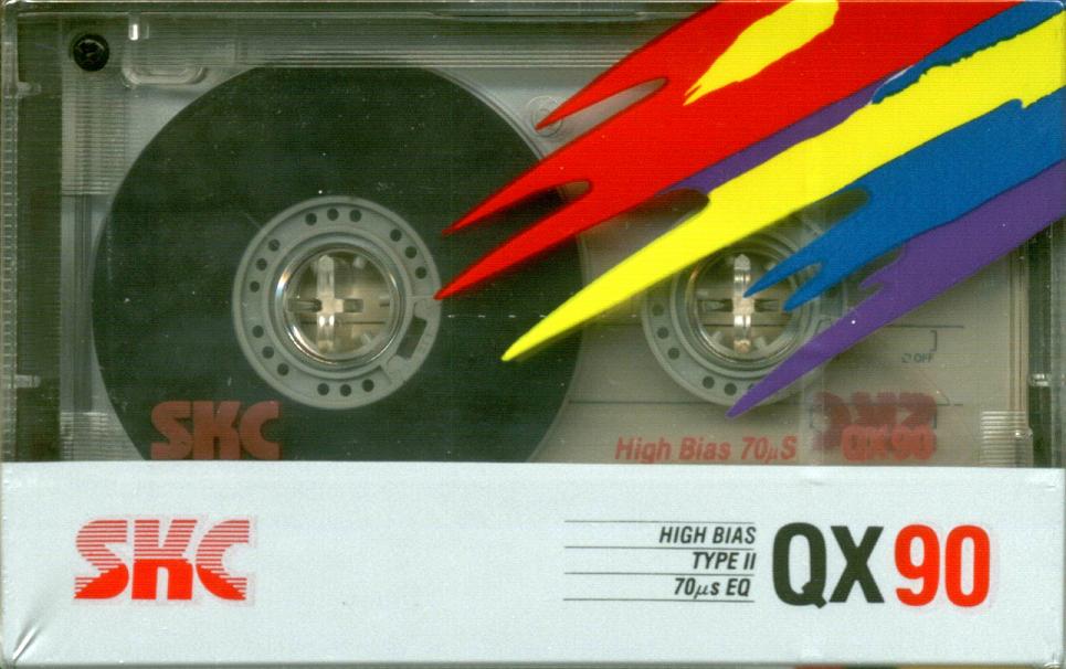Compact Cassette SKC QX 90 Type II Chrome 1989 USA