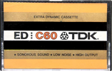 Compact Cassette TDK ED 60 Type I Normal 1973 Japan