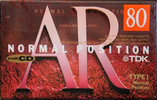 Compact Cassette TDK AR 80 "AR-80A" Type I Normal 1993 Japan