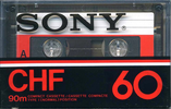 Compact Cassette Sony CHF 60 Type I Normal 1978 North America