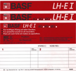 Compact Cassette BASF LH Extra I 90 "LH-E I" Type I Normal 1985 Europe