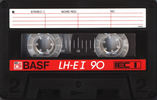 Compact Cassette BASF LH Extra I 90 "LH-E I" Type I Normal 1985 Europe