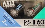 2 pack AXIA PS-II / PS-2 60 Type II Chrome 1985 Japan