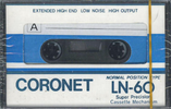 Compact Cassette Coronet 60 Type I Normal 1984 Japan