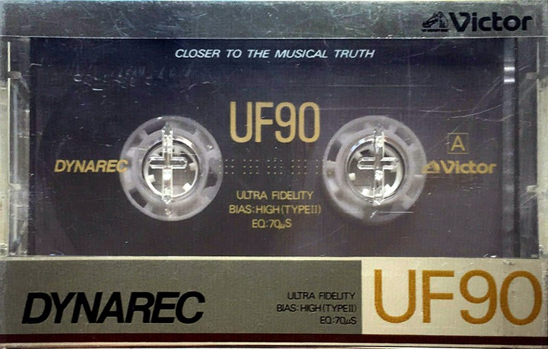 Compact Cassette Victor UF 90 Type II Chrome 1985 Japan