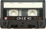 Compact Cassette BASF Chromdioxid Super II 90 "CR-S II" Type II Chrome 1985 Europe