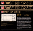 Compact Cassette BASF Chromdioxid Super II 90 "CR-S II" Type II Chrome 1985 Europe