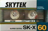 Compact Cassette Skytek SK-X 60 Type I Normal 1986 Japan