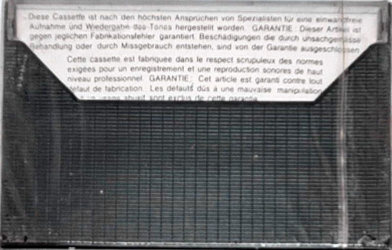 Compact Cassette Audio Compact 90 Type I Normal 1980 Germany