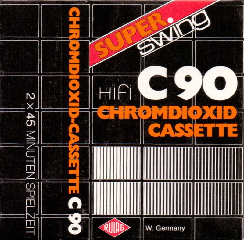 Compact Cassette Rulag Super Swing 90 Type II Chrome 1982 Germany