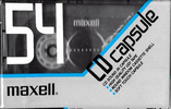 Compact Cassette Maxell CD Capsule 54 Type I Normal 1990 Europe