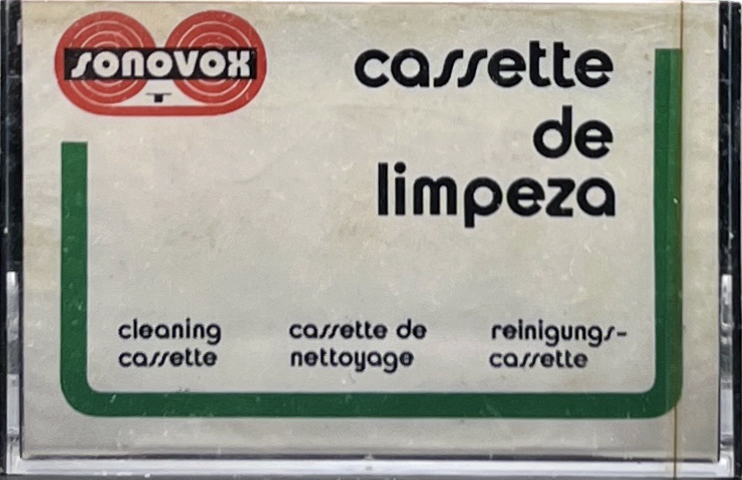 Compact Cassette Sonovox Cleaning Cassette 1980 Portugal