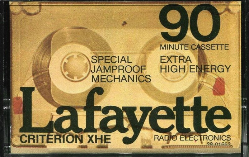 Compact Cassette Lafayette/LRE 90 "Criterion XHE" Type I Normal 1976 USA