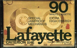 Compact Cassette Lafayette/LRE 90 "Criterion XHE" Type I Normal 1976 USA