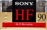 Compact Cassette Sony HF 90 Type I Normal 1992 North America