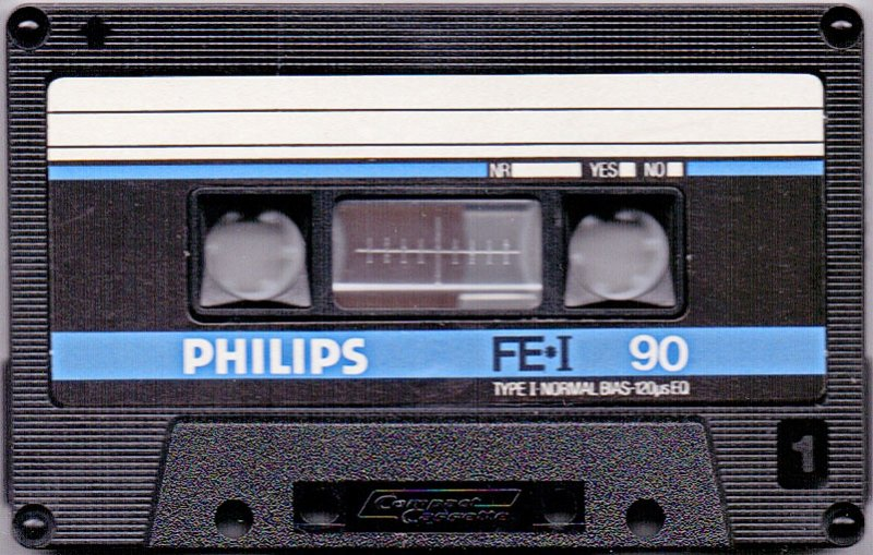 Compact Cassette Philips FE-I 90 Type I Normal 1983 Europe