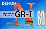 Compact Cassette Denon GR-I 60 "GR-1 60U" Type I Normal 1994 Japan