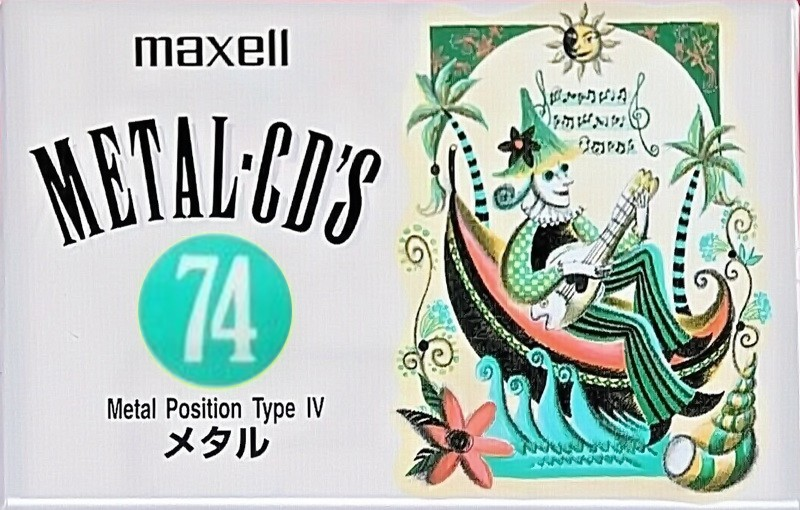 Compact Cassette Maxell Metal CD's 74 "MCDS-74J" Type IV Metal 1995 Japan