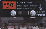 Compact Cassette Sony CDix I 50 "C-50CDX1a" Type I Normal 1992 Japan