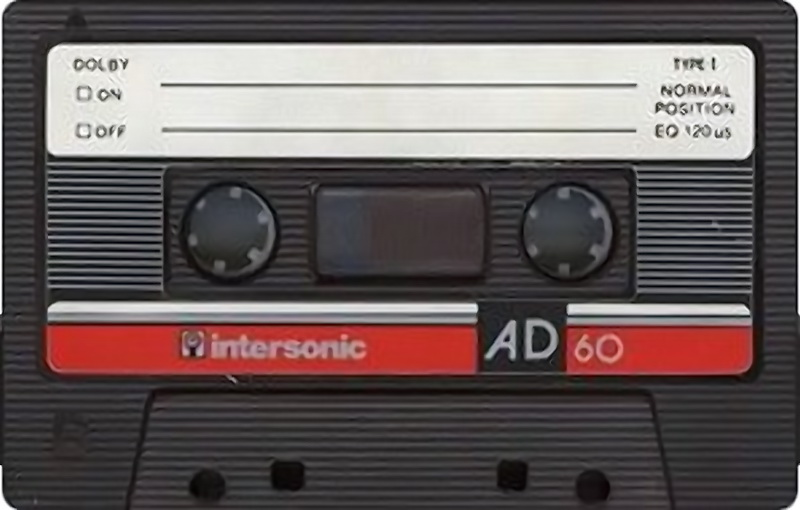 Compact Cassette Intersonic AD 60 Type I Normal Greece