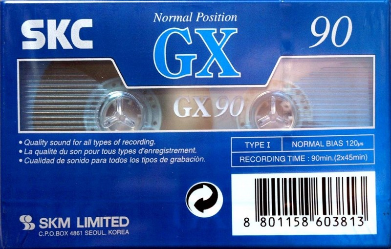 Compact Cassette SKC GX 90 Type I Normal 2001 Europe