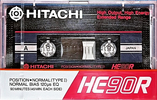 Compact Cassette Hitachi HE 90 "HE90R" Type I Normal 1985 Japan