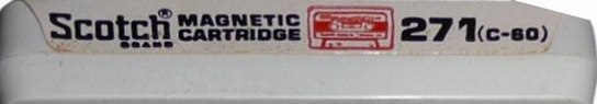 Compact Cassette Scotch 271 60 Type I Normal 1968 USA