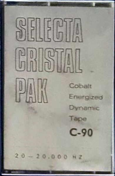 Compact Cassette Selecta 90 "cristal pak" Type I Normal Unknown Country