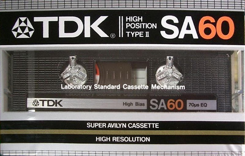 Compact Cassette TDK SA 60 Type II Chrome 1983 Europe