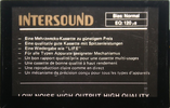 Compact Cassette Intersound 90 Type I Normal Germany