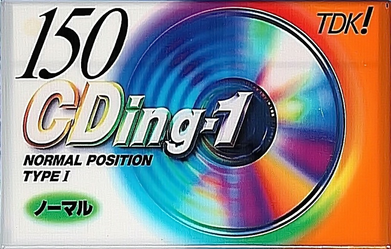 Compact Cassette TDK CDing 1 150 "CD1-150G" Type I Normal 1996 Japan