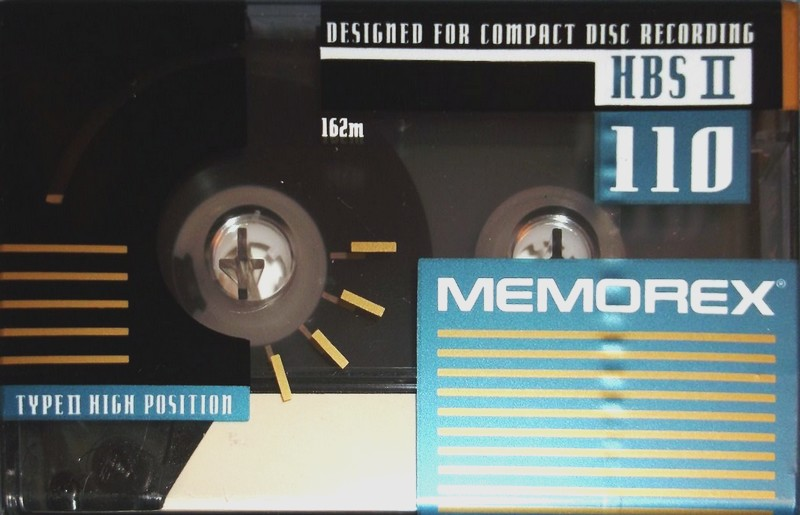 Compact Cassette Memorex HBS II 110 Type II Chrome 1993 North America