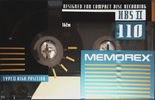 Compact Cassette Memorex HBS II 110 Type II Chrome 1993 North America