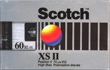 Compact Cassette Scotch XS II 60 Type II Chrome 1987 Worldwide