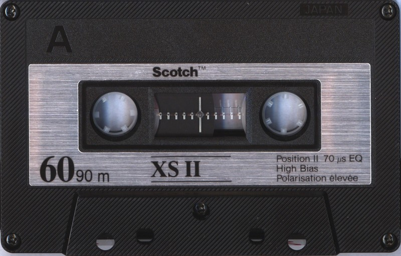 Compact Cassette Scotch XS II 60 Type II Chrome 1987 Worldwide