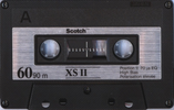 Compact Cassette Scotch XS II 60 Type II Chrome 1987 Worldwide
